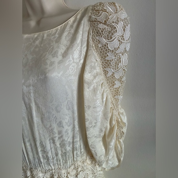 Vintage Lillie Rubin x Capriccio by Digna 80’s Silk Gown USA Made Wedding 8 - Picture 12 of 16